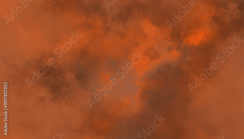 Warm Amber Orange Abstract Smoke Texture