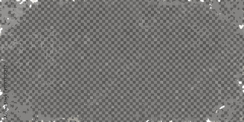 A distressed grunge textured frame with a transparent center area