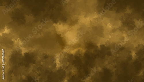 Abstract Ochre and Bronze Earthy Smoke Background