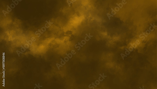 Abstract Golden Ochre Smoke and Atmospheric Cloud Texture