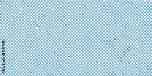 Close up of a light blue textured surface with repeating geometric patterns