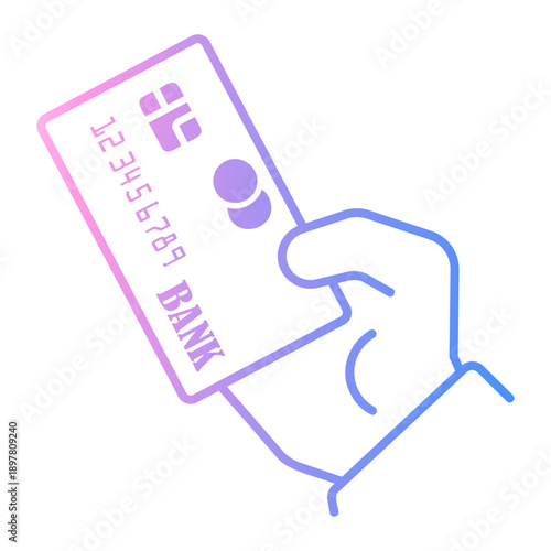 atm Line Gradient Icon