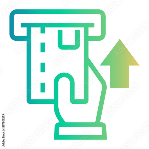atm Line Gradient Icon