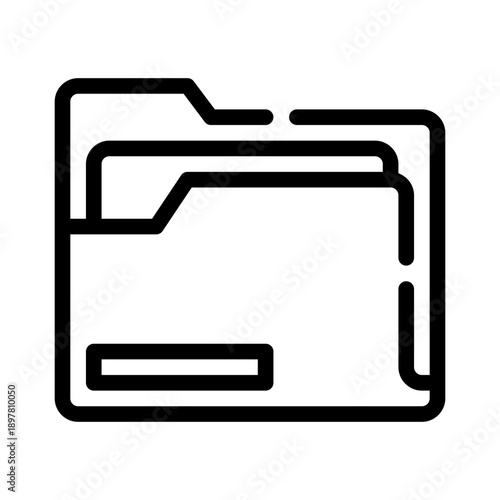 folder line icon