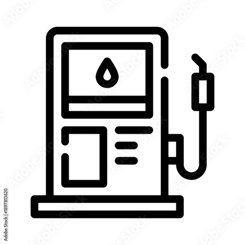 fuel pump line icon