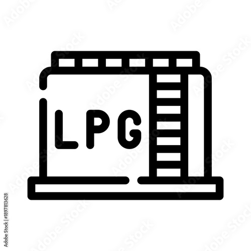 gas tank line icon