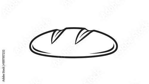 Simple Bread Loaf Outline Icon