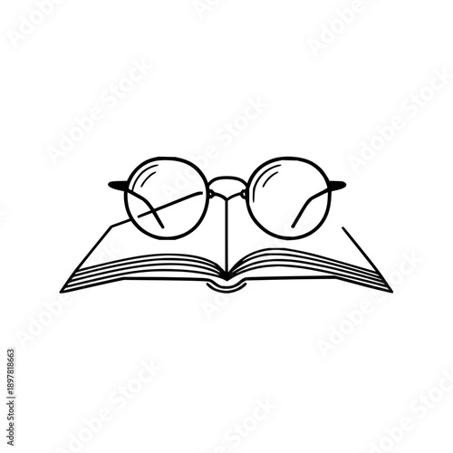 Book glasses reading study education learn knowledge literature library wisdom optical vision read 100