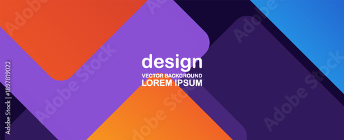 Abstract Colorful Geometric Background with Overlapping Shapes. Modern creative trendy design in vector EPS 10