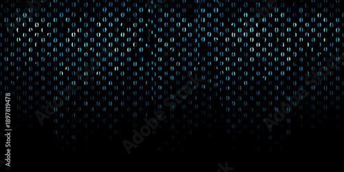 Abstract digital background with illuminated binary code elements