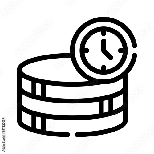 real time data line icon