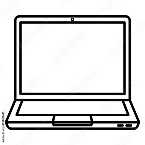 Classic Ballpoint Pen with Cap Line Art Icon