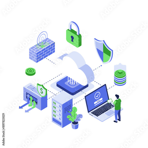 Secure online transaction process with digital security measures.