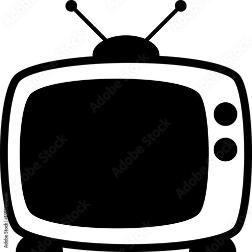 Television vector icon. Can be used for printing