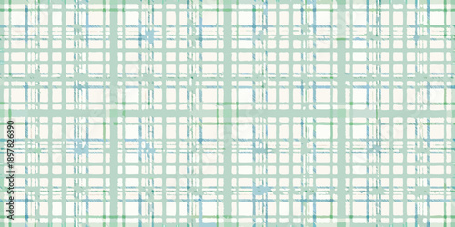 A light green and blue checkered pattern creates a subtle repeating background