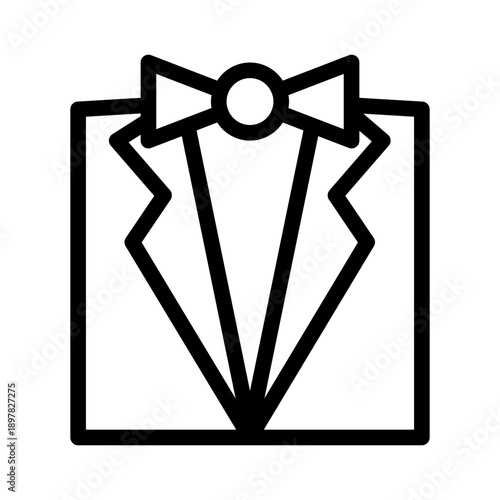 tuxedo line icon