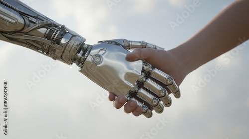 Human and Robot Handshake / 人間とロボットの握手3