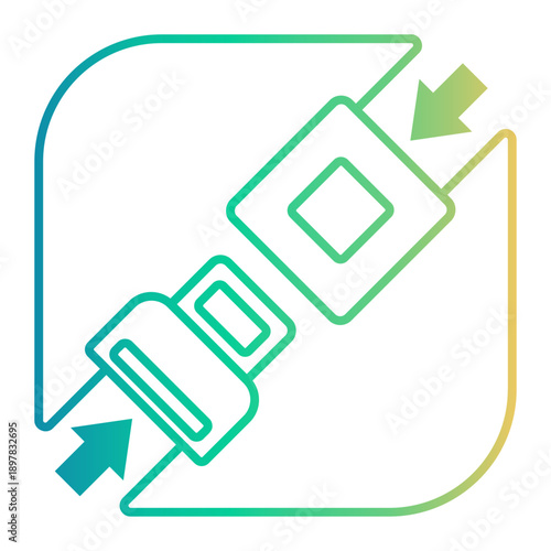 rule Line Gradient Icon