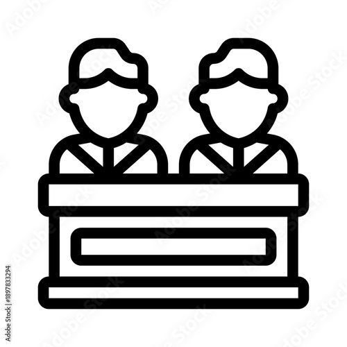 jury line icon