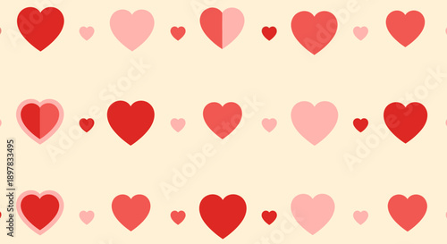 Valentine's Day heart pattern background design.