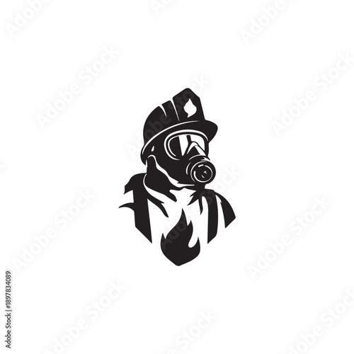 a fire saftey simple modern logo fire warden