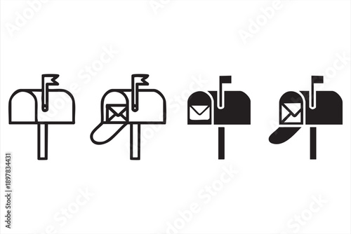 Mailbox and Envelope Symbols for Communication Design Projects