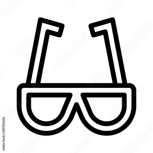glasses line icon