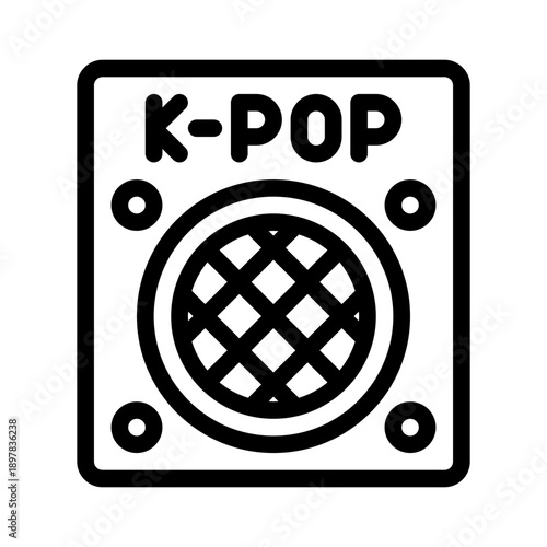 loudspeaker line icon