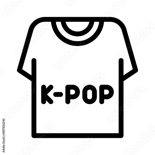 tshirt line icon