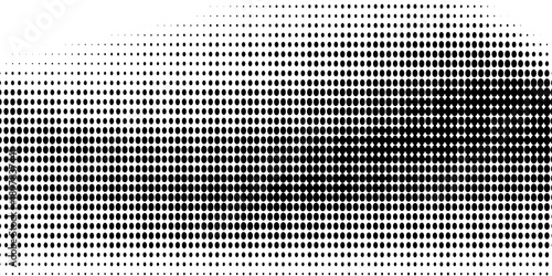 Black-white gradient halftone dots background. Pop art in vector illustration for your creative design
