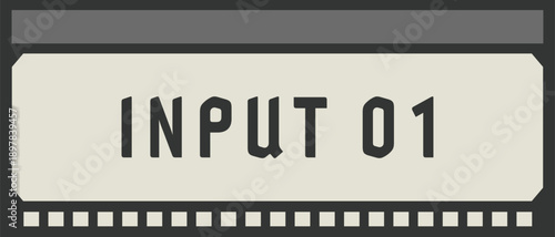 Input 01 Ticket Style Label Illustration
