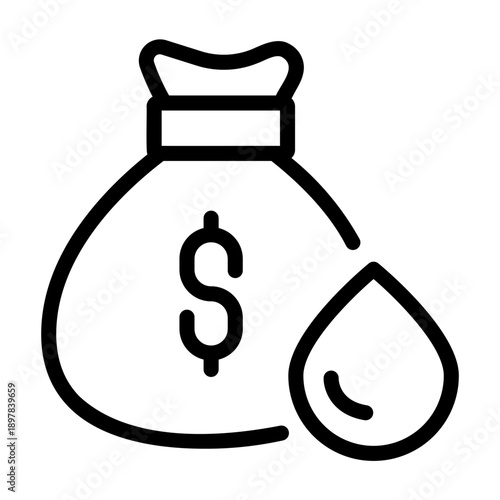 oil business Line Icon