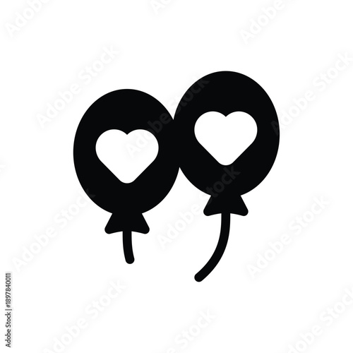 Two red hearts on a white background vector illustration for love and romance