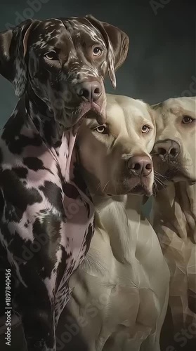 Wallpaper Mural DOGS LOVE VALENTINES CONCEPT Torontodigital.ca