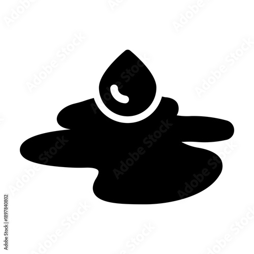 oil spill Solid icon