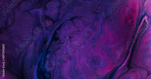Wallpaper Mural Art texture defocused. Colorful paint background. Purple violet acrylic curl on abstract liquid. Neon mix in pink pigment drop fluid. Torontodigital.ca