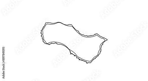 Burned paper strip with charred edges isolated on a clean white background, showcasing detailed texture and irregular shape