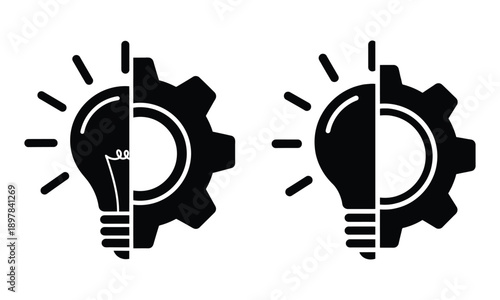 Idea and process synergy icon