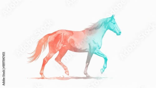 watercolor Horse sketch