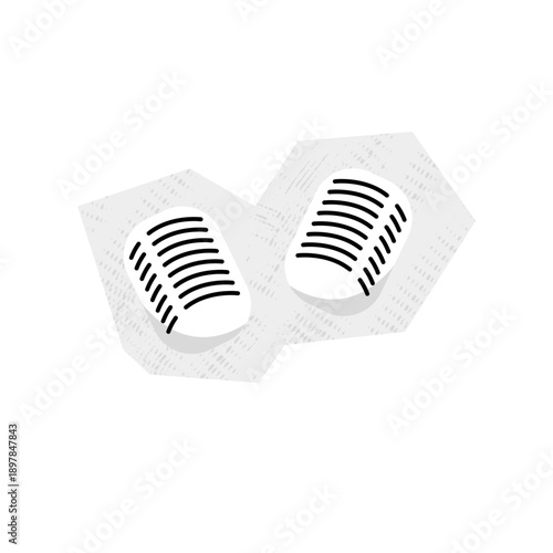 Microphone scrapbook cutout