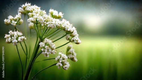 Flower close up with blurred background detailed view of a single flower highlighting its petals and structure against a soft out of focus backdrop