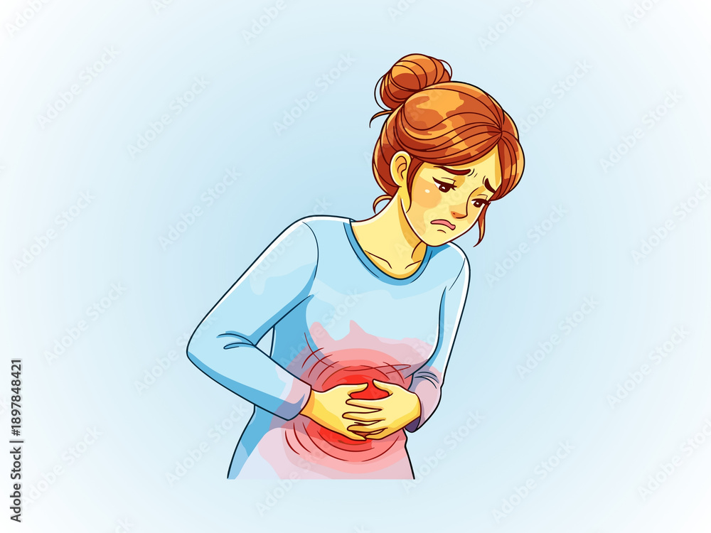 Φωτογραφία Woman Suffering from Stomach Ache