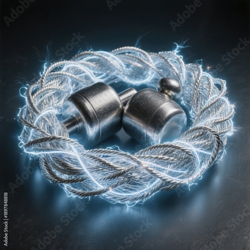 Gadolinium Gd Wires Gadolinium wires wrapping around the weights