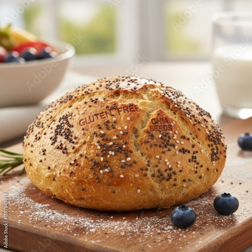 Gluten Free Bun with Chia Seeds