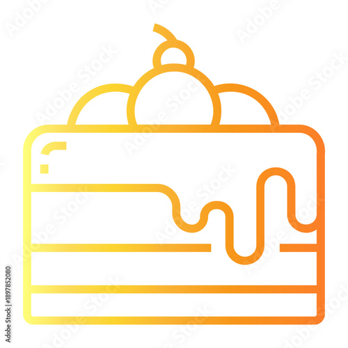 bakery Line Gradient Icon