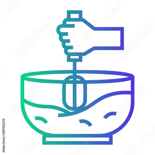 bakery Line Gradient Icon