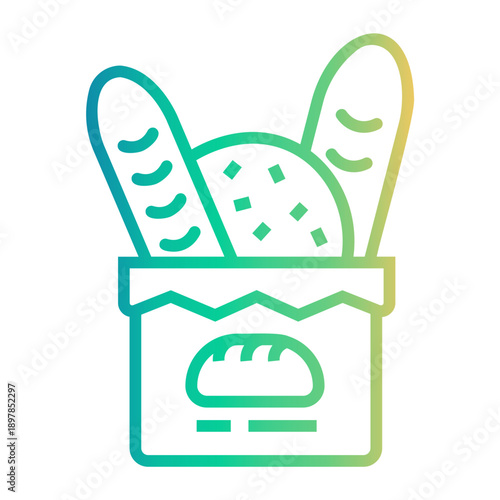 bakery Line Gradient Icon