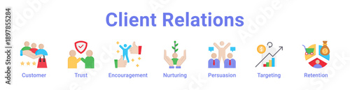Client Relations Icon Banner