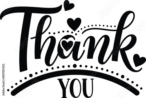 Gratitude expression with hearts