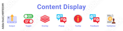 Content Display Icon Banner